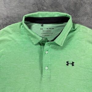 Under Armour Men's The Playoff Polo Green Golf Athleisure Casual Performance